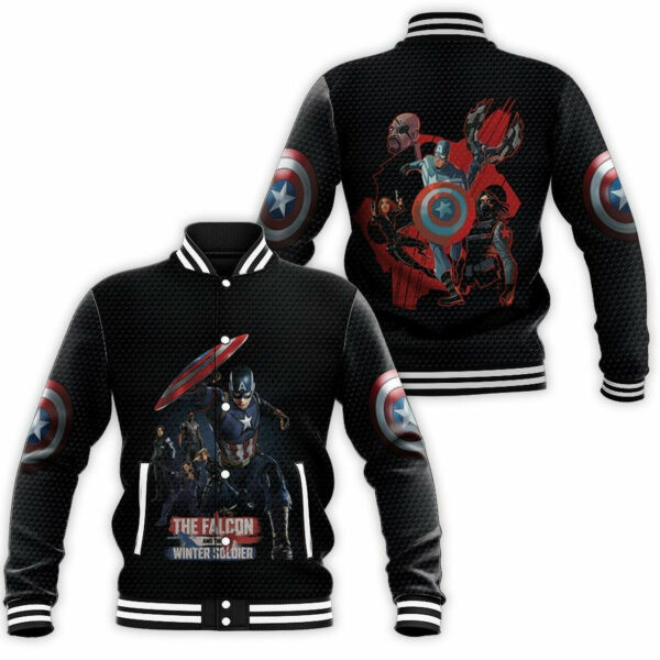 The Falcon And The Winter Soldier Marvel Comics 6k648 Gift For Fan Baseball Jacket 243