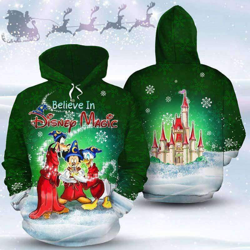 Believe In Disney Magic Mickey And Friends 3D All Over Print Hoodie & Zip Hoodie