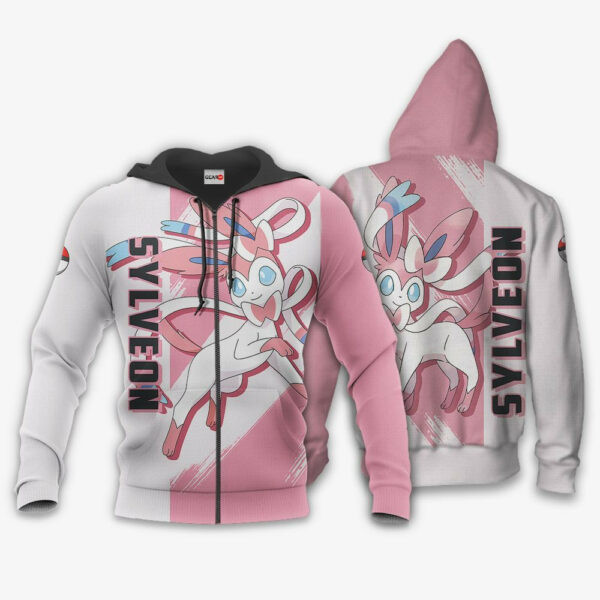 Sylveon Anime Pokemon 1k854 Cartoon Graphic Outfits Aop 3d Hoodie Zip Hoodie 2421