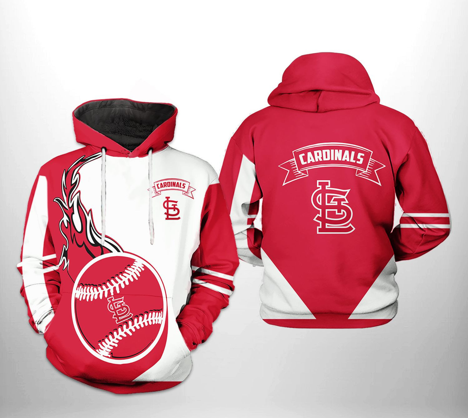 St. Louis Cardinals MLB Classic 3D All Over Print Hoodie & Zip Hoodie
