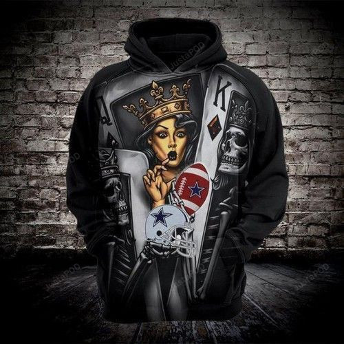 Cowboys Poker 3D All Over Print Hoodie & Zip Hoodie