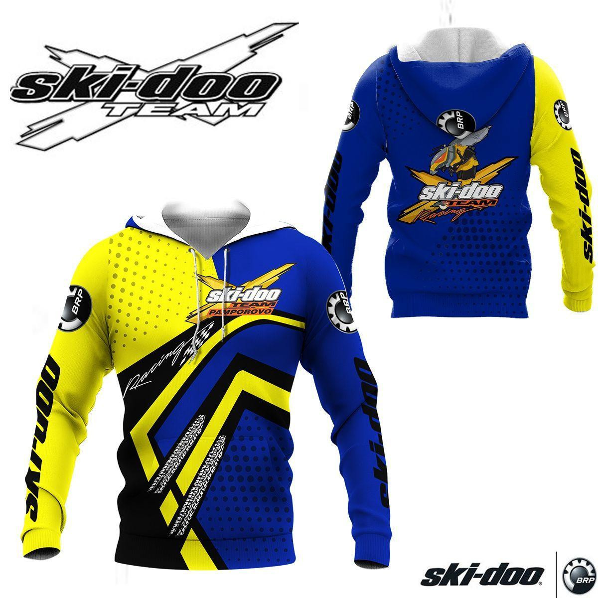 Ski-doo Racing Team 7k790 3d Zip Hoodie Hoodie Ii0