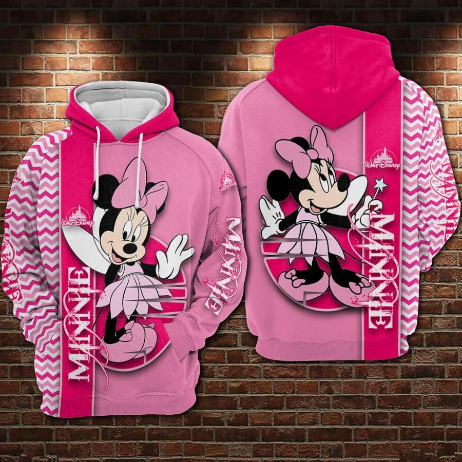Minnie Mouse Movies Over Print 3d Hoodie Zip Hoodie 476