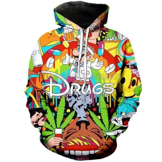 Autumn New Fashion 3d Hoodies Cartoon Super Mario 3d Print Hooded