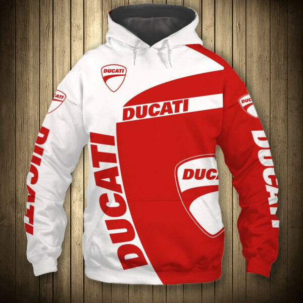 Ducati Motor Holding Racing 7k365 Cartoon 3d Hoodie Zip Hoodie 563
