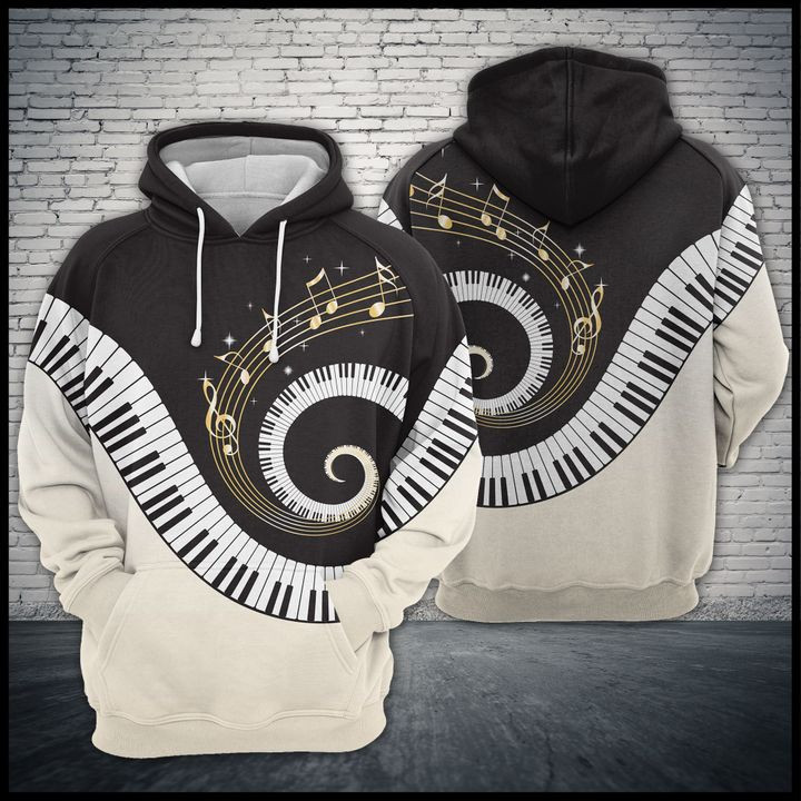 Piano 3D All Over Print Hoodie & Zip Hoodie