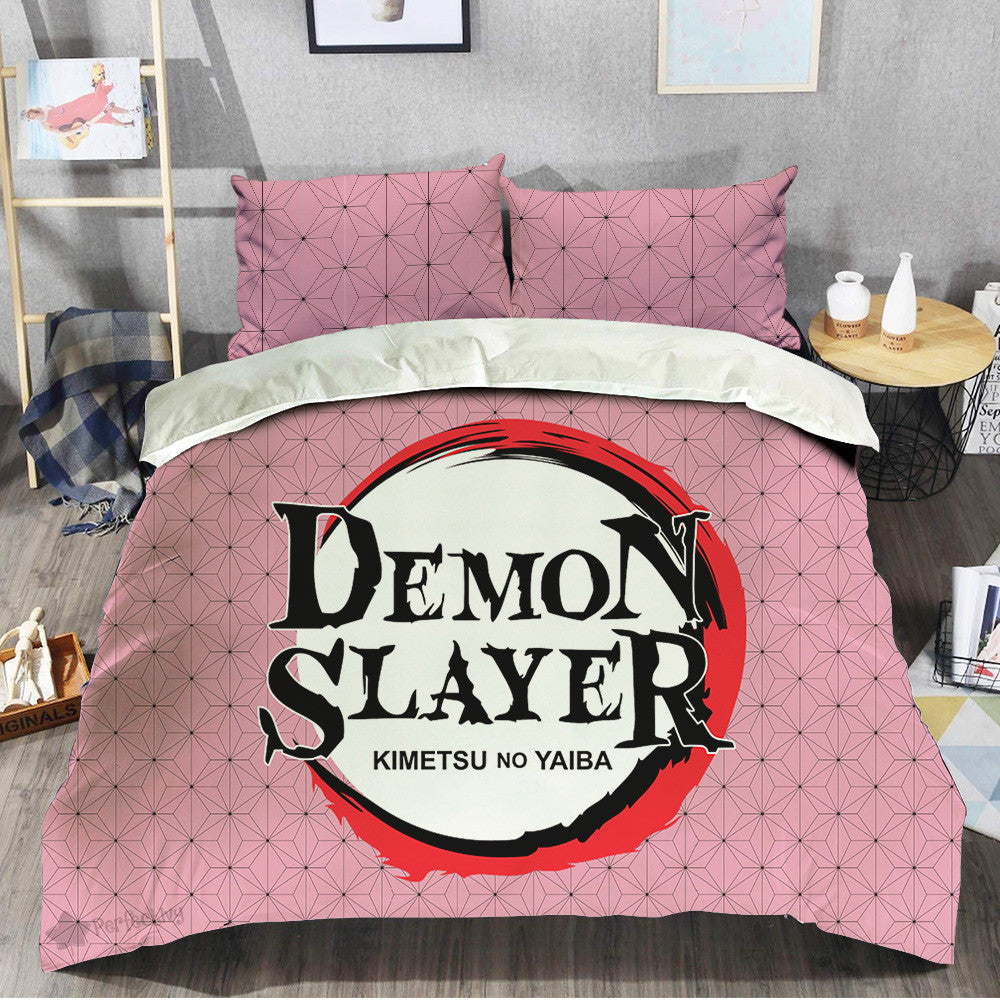 Demon Slayer Bedding Set Nezuko Kamado Clothes Color Duvet Covers
