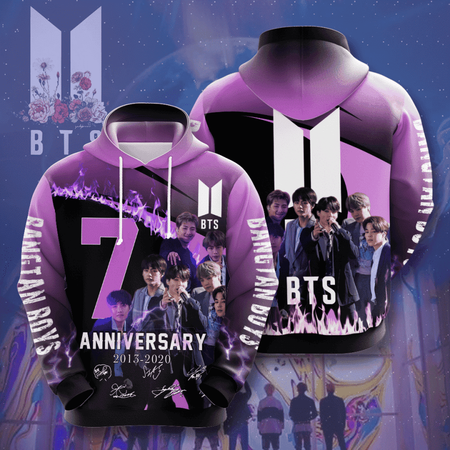 BTS 3D All Over Print Hoodie & Zip Hoodie