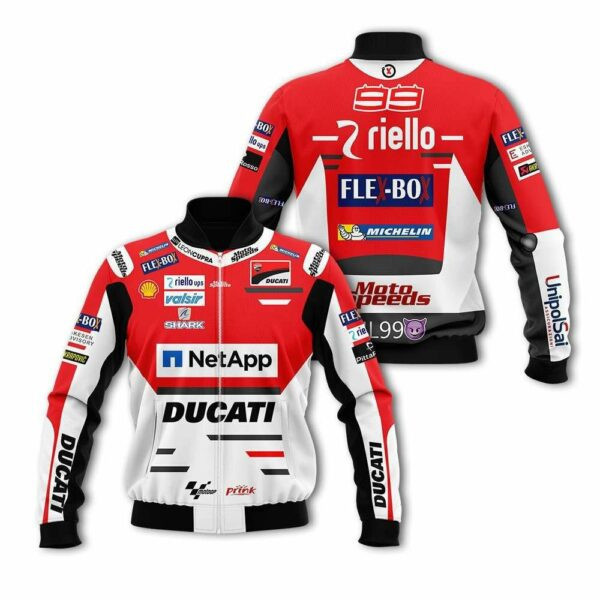 Jorge Lorenzo Jl99 Ducati Corse Motogp Bomber Jacket 823 177