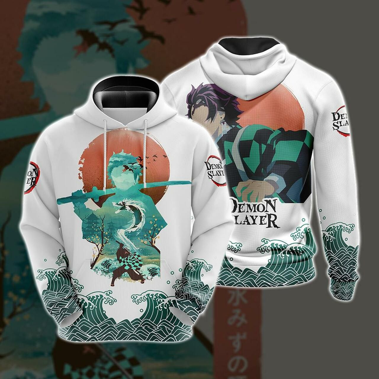 Demon Slayer Unisex 3D All Over Print Hoodie & Zip Hoodie