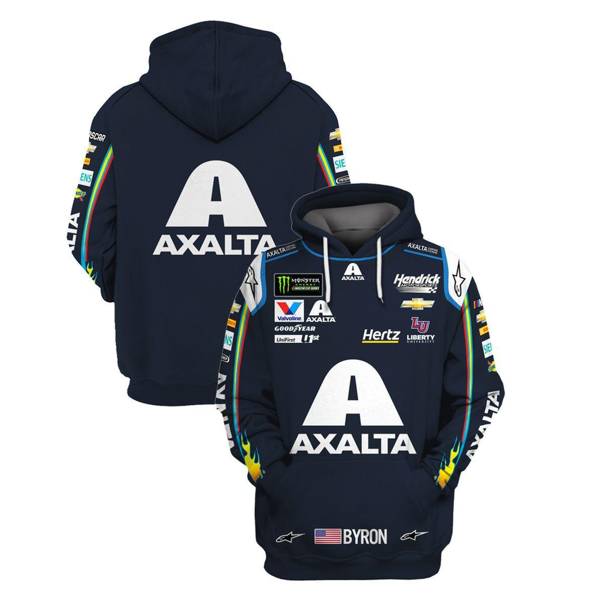 William Byron Axalta All Over Print Hoodie