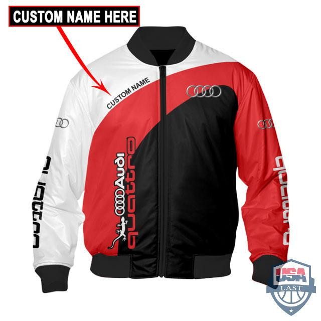 Audi Quattro Custom Name Bomber Jacket