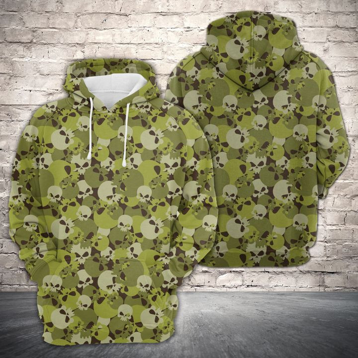 Amazing Camouflage Of Skull 3D All Over Print Hoodie & Zip Hoodie