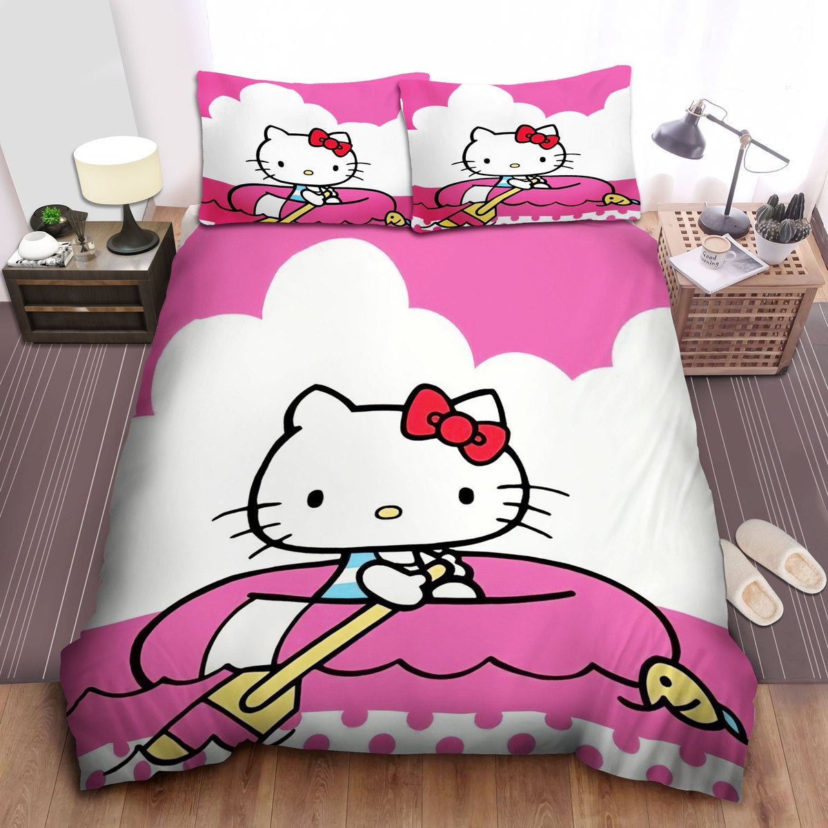 Hello Kitty Bedding Set Hello Kitty Sailing Boat Duvet Covers Pink