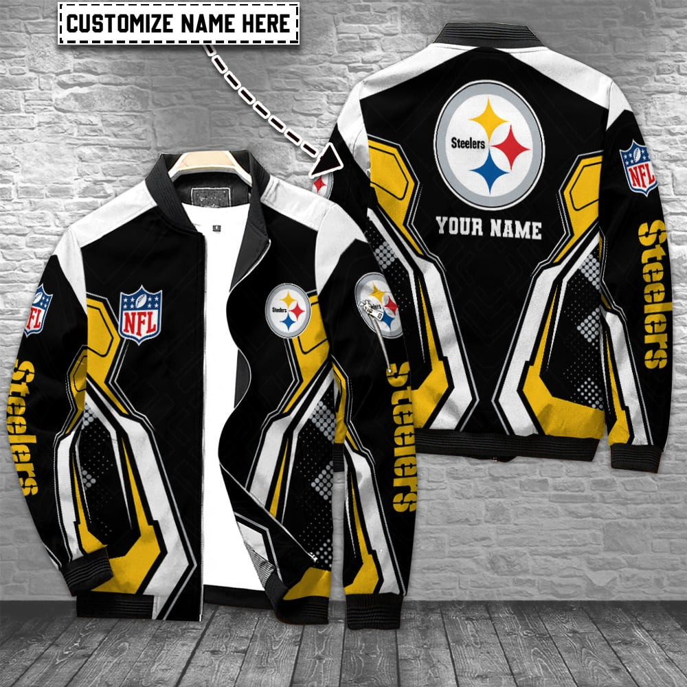 Pittsburgh Steelers Personalized Bomber Jacket BGBBJ973