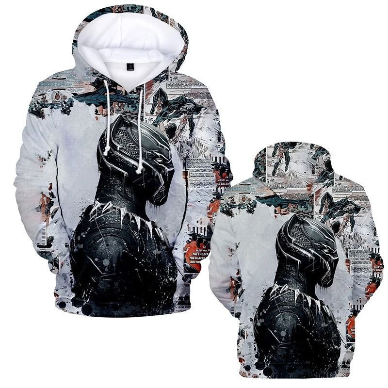 Black Panther Wakanda Forever Over Print 3d Hoodie Zip Hoodie 3