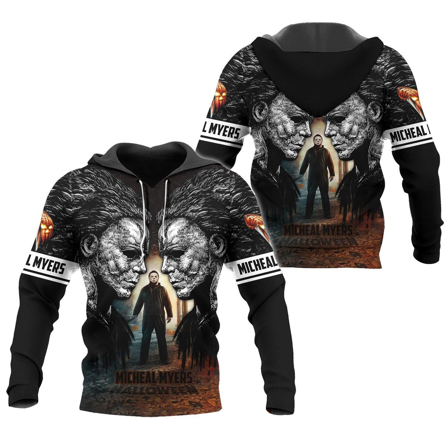 Michael Myers Halloween Aop Hoodie And Zip Hoodie 2, Gift For Fan 3d All Over Print Shirt Hoodie