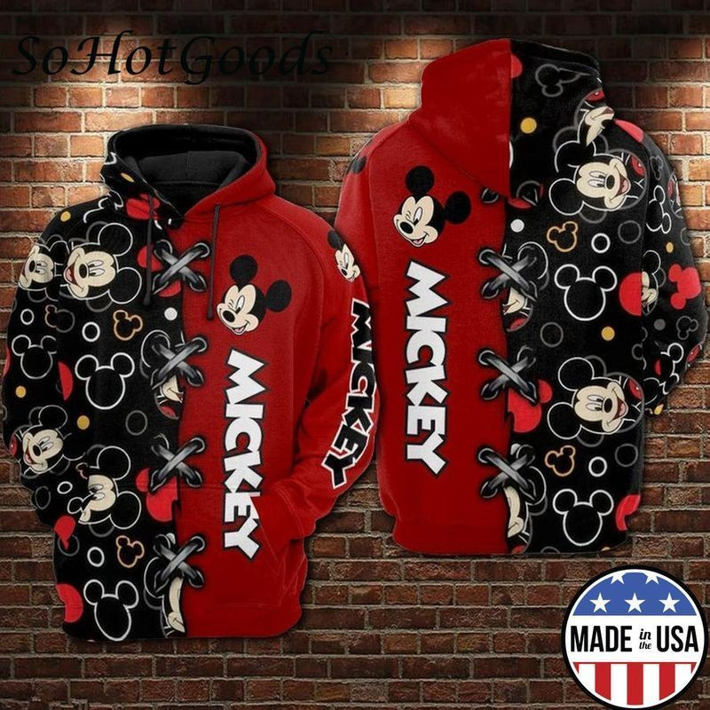 Mickey Full Printing Walt Full Printing 3d Hoodie 342