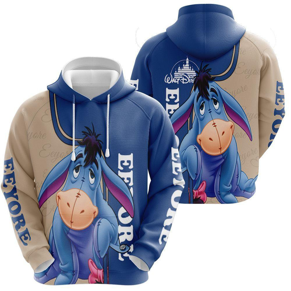 Eeyore Winnie The Pooh 3d Hoodie Zip Hoodie, Gift For Fan Ver12, Aop Hoodie