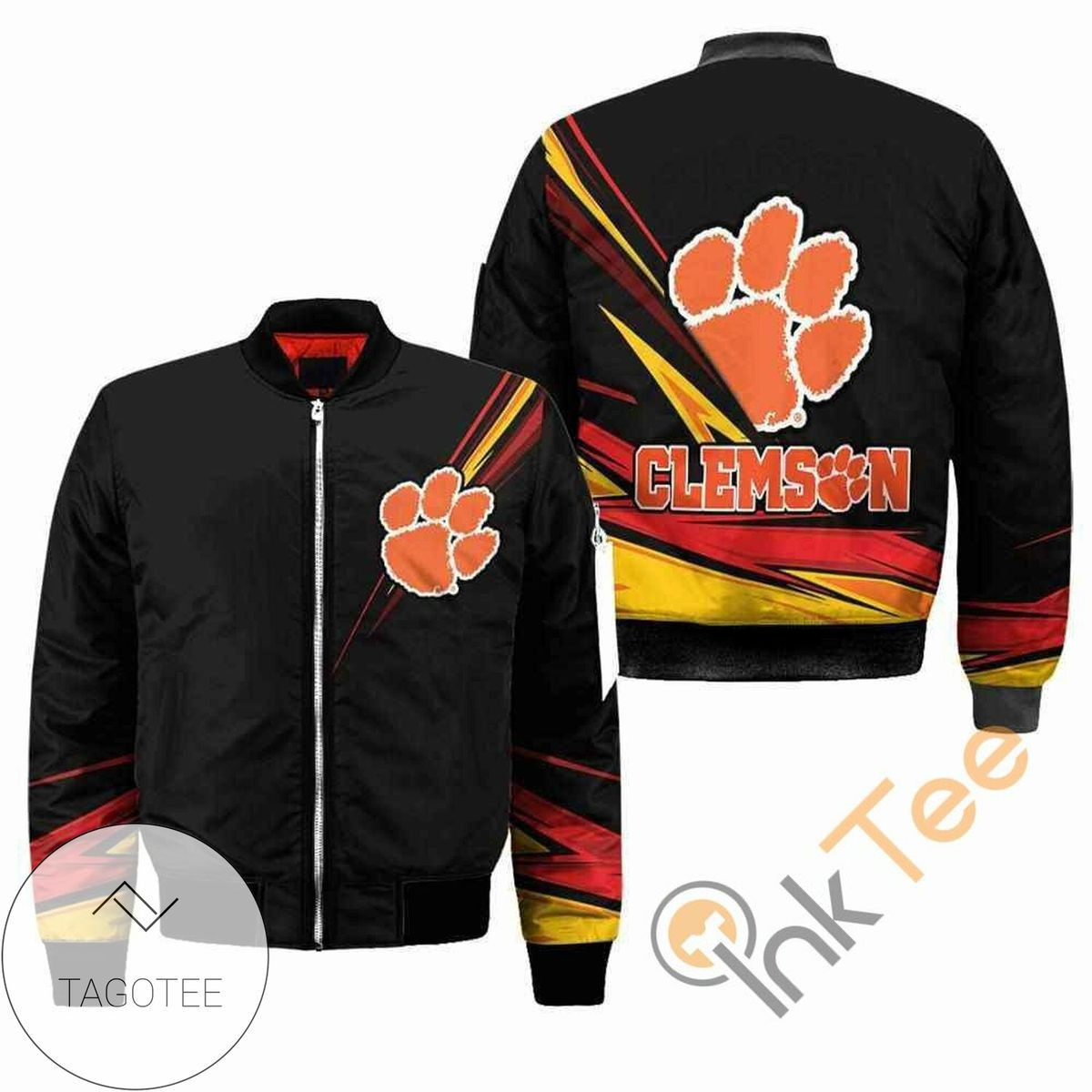 Clemson Tigers Black Bomber Jacket