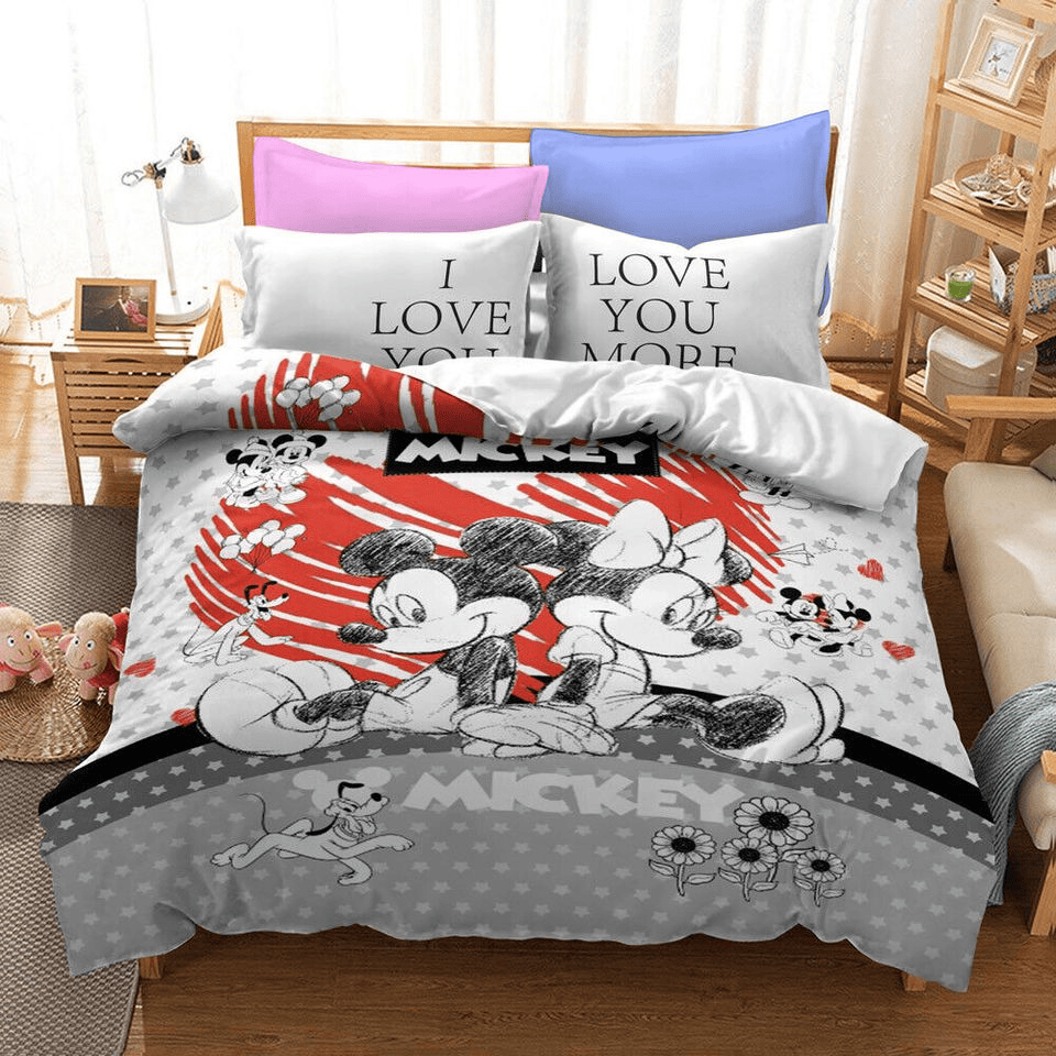 Minnie Bedding Set DN MM And Minnie I Love You More Duvet Covers