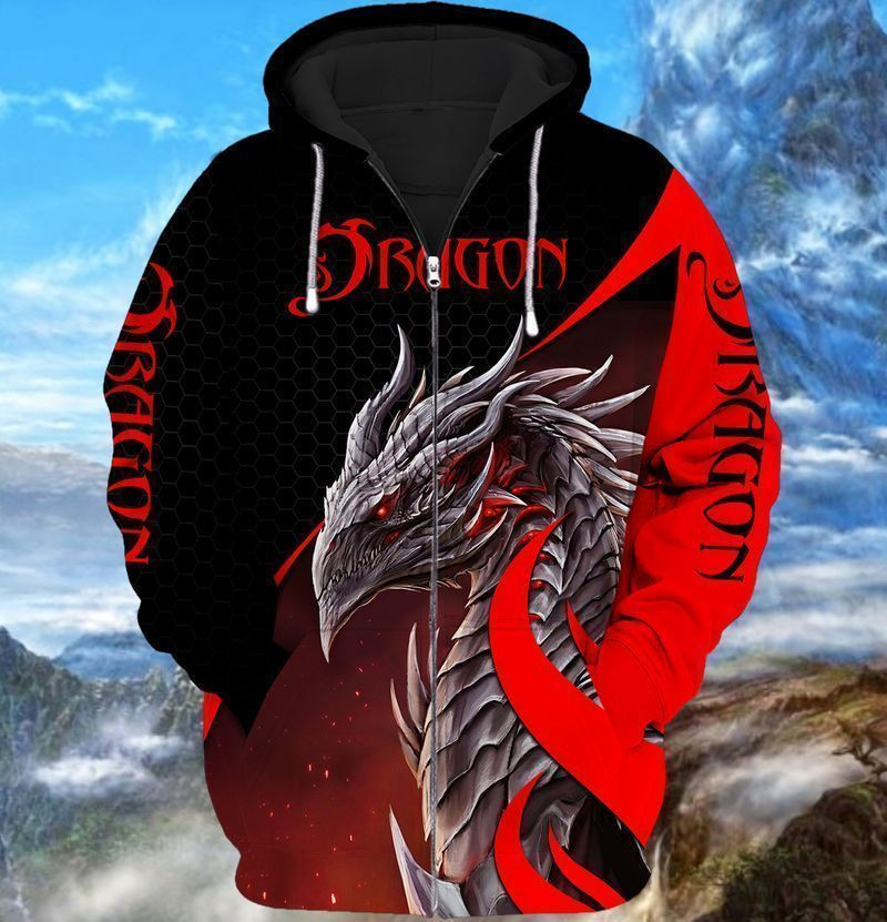 Dragon 8 3d Hoodie Zip Hoodie