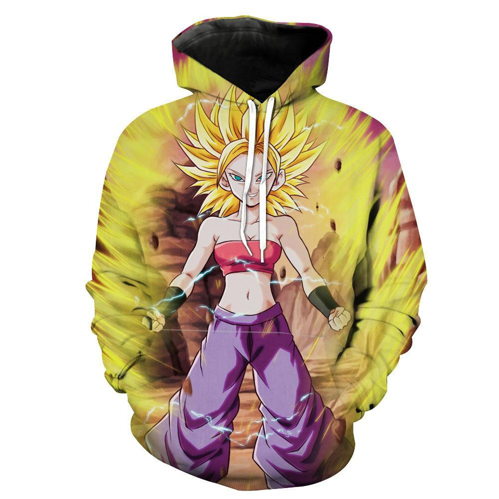 Dragon Ball Super Saiyan Caulifla Super 3D All Over Print Hoodie & Zip Hoodie
