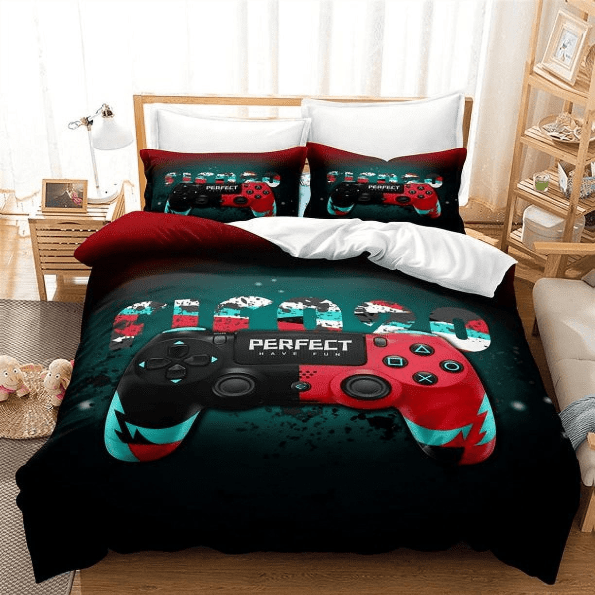 Game Bedding Set Fifa 20 Perfect Have Fun Duvet Covers Green