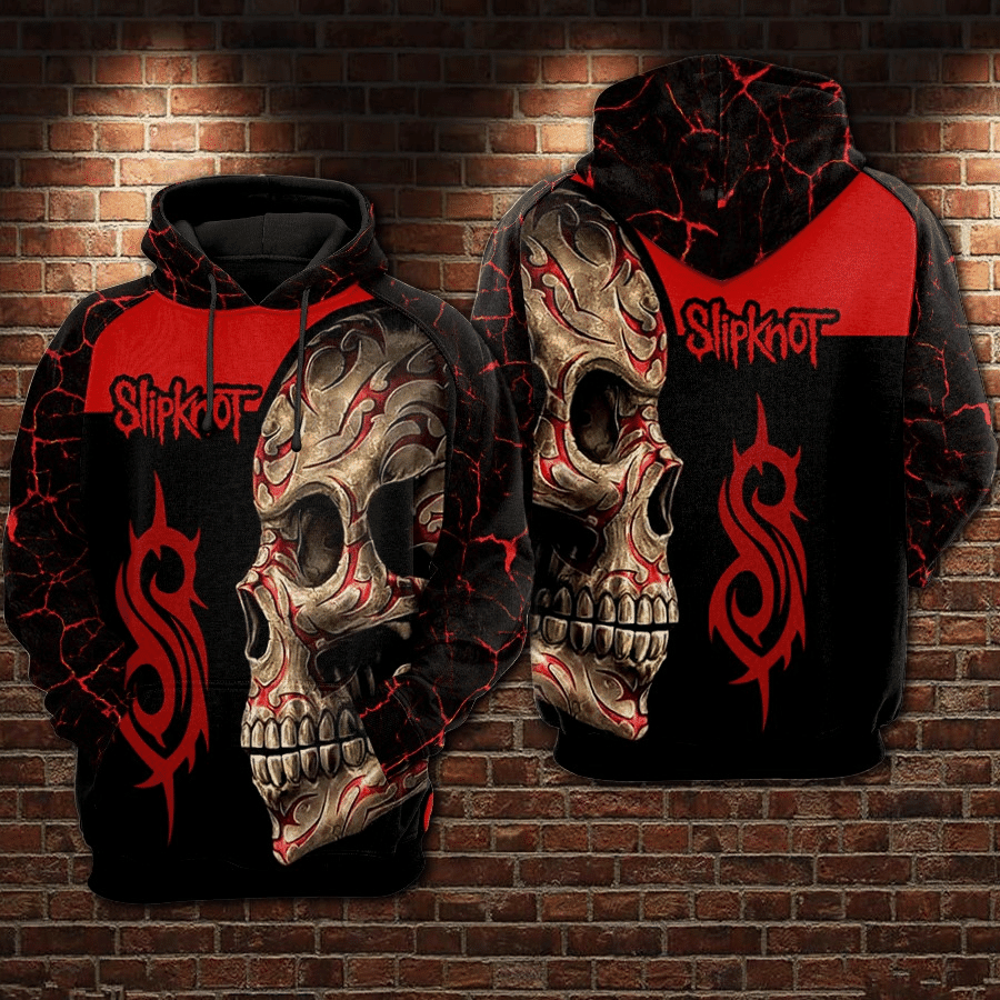 Slipknot Heavy Metal Band Skull 4 Fan Gift, Slipknot Heavy Metal Band Aop Hoodie