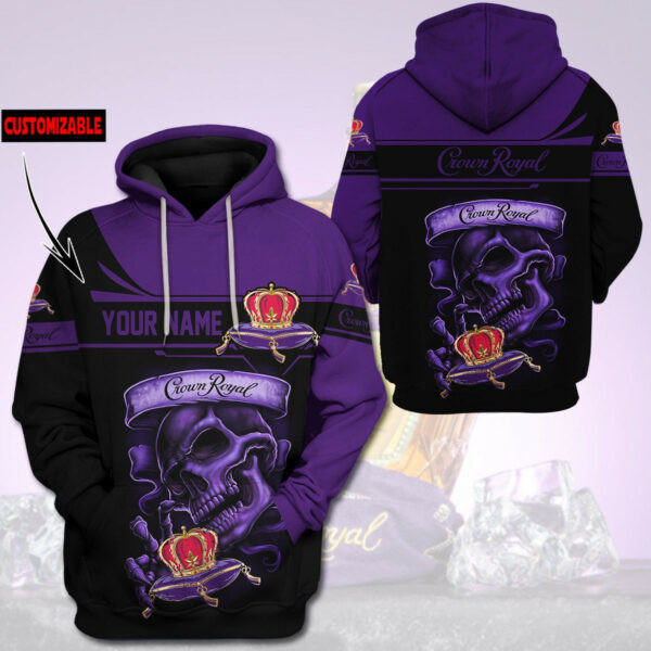Custom Name Crown Royal Skull Personalized Trending Hoodie 538 1117