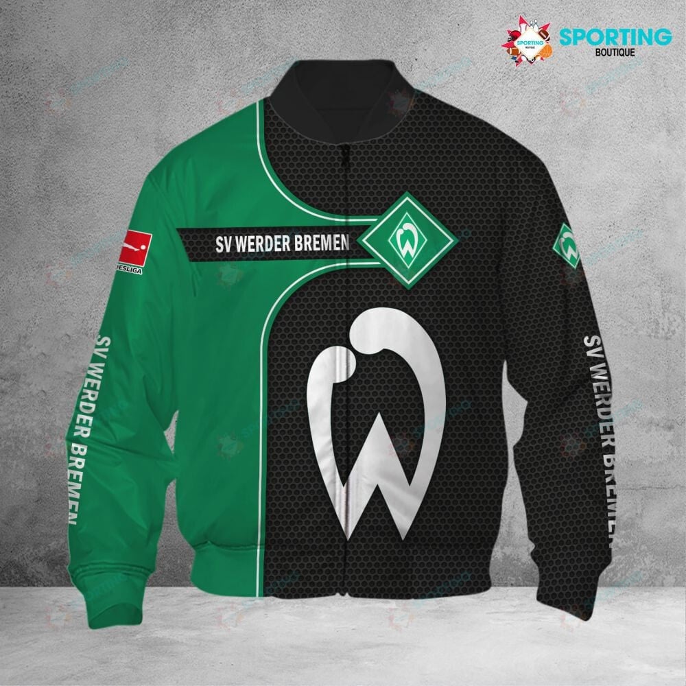 SV Werder Bremen Green Black Bomber Jacket