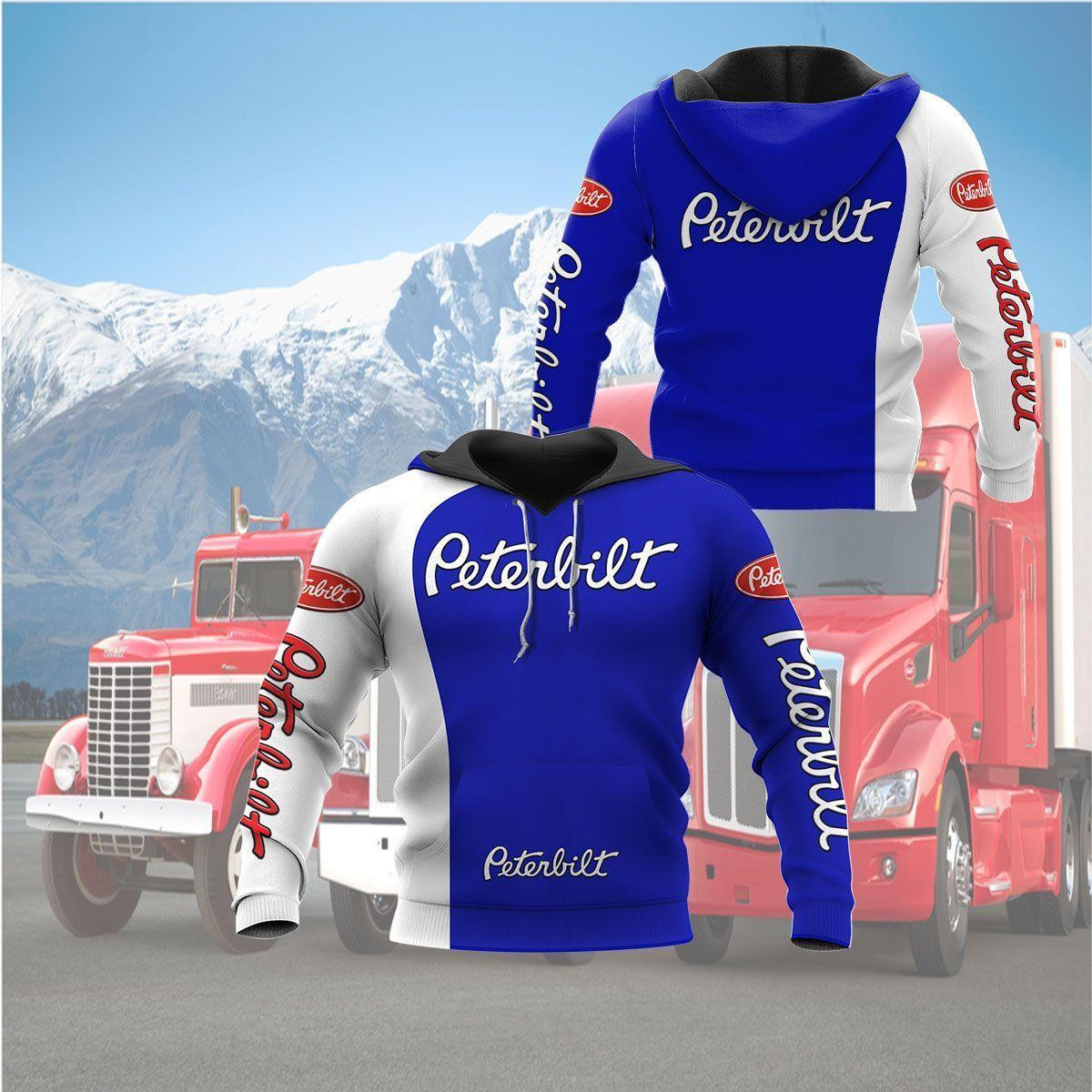 Peterbilt Shirt 130, 3d Hoodie Zip Hoodie