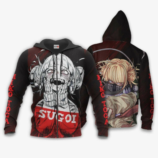 Himiko Toga Sugoi My Hero Academia Anime 3k18 Cartoon 3d Hoodie Zip Hoodie 845