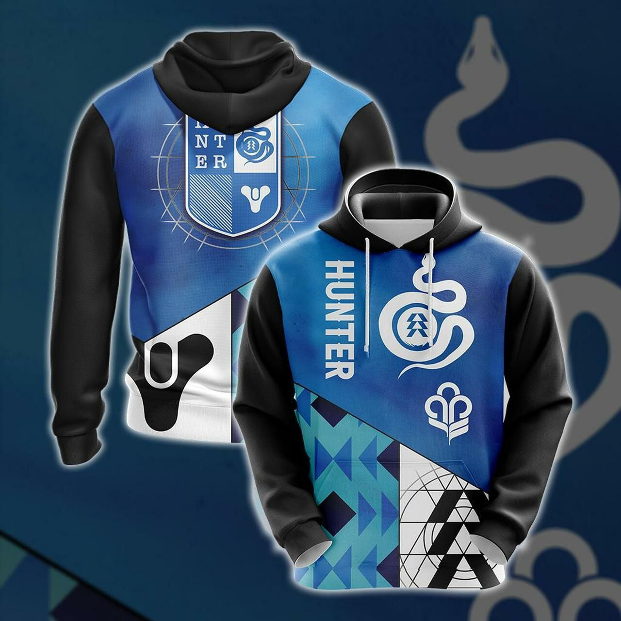 Destiny 2 Hunter Unisex 3D All Over Print Hoodie & Zip Hoodie