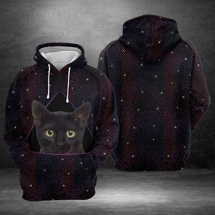 Black Cat Bling 3D All Over Print Hoodie & Zip Hoodie