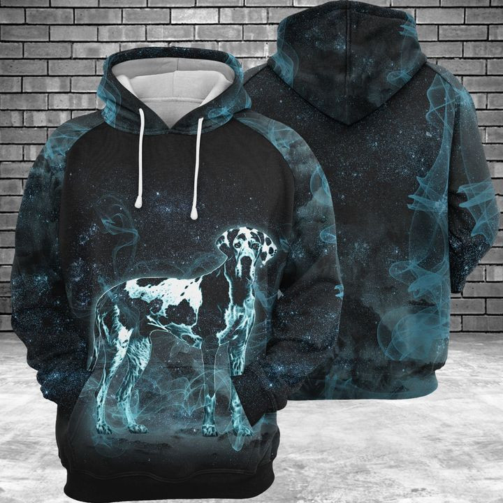 Great Dane Galaxy 3D All Over Print Hoodie & Zip Hoodie