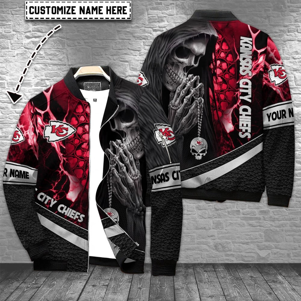 Kansas City Chiefs Personalized Bomber Jacket BG892
