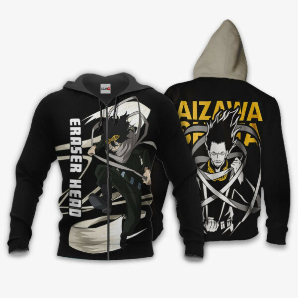 Shouta Aizawa Anime My Hero Academia 2k33 Cartoon Graphic Outfits Aop 3d Hoodie Zip Hoodie 2502