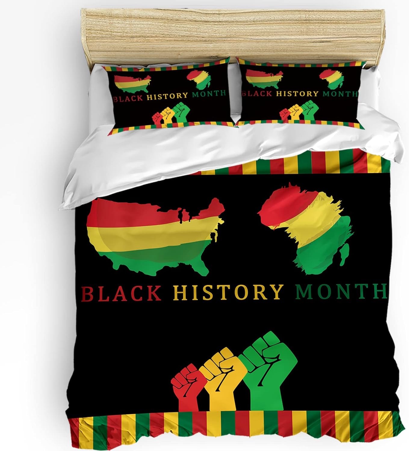 Juneteenth Bedding Set Africa America Black History Month Duvet Covers