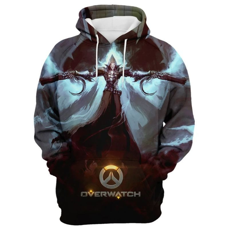 Reaper Overwatch Over Print 3d Hoodie Zip Hoodie
