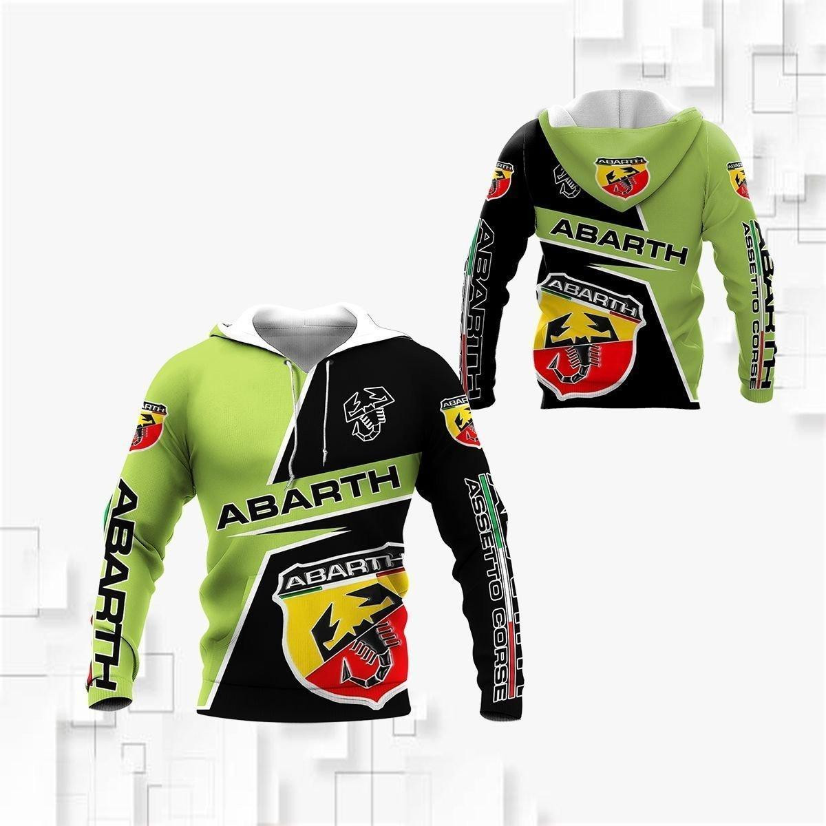 Abarth Shirt 14, 3d Hoodie Zip Hoodie