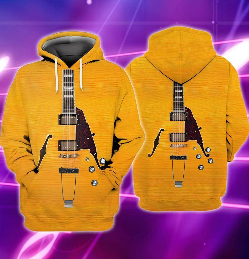 Electric Guitar 3d Hoodie Zip Hoodie