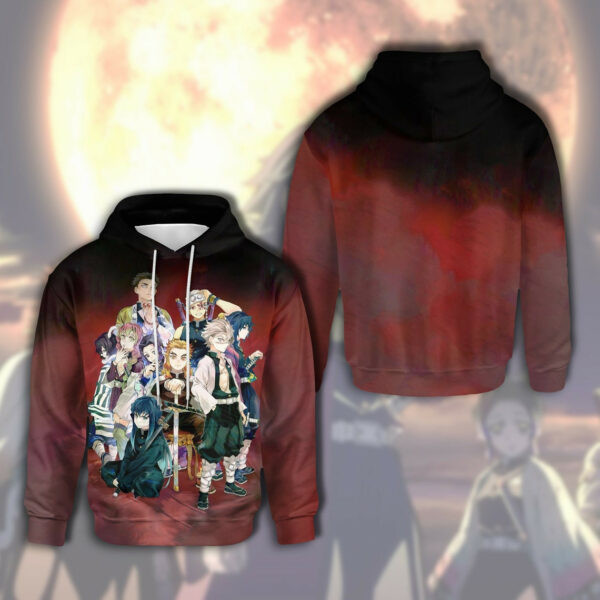 Demon Slayer Hoodie, Demon Slayer Gift Adult, Demon Slayer Gift For Fan Ver2, Aop Hoodie 518
