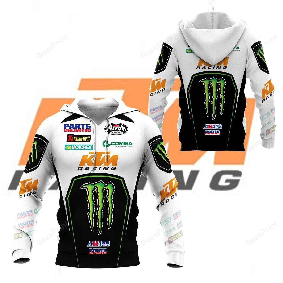 Red Bull Ktm Racing, Ktm Racing Team All Over Print Hoodie, Zip Hoodie 48
