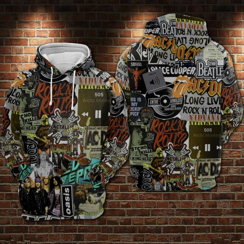 Rock Band Galaxy Hoodie Zip Hoodie