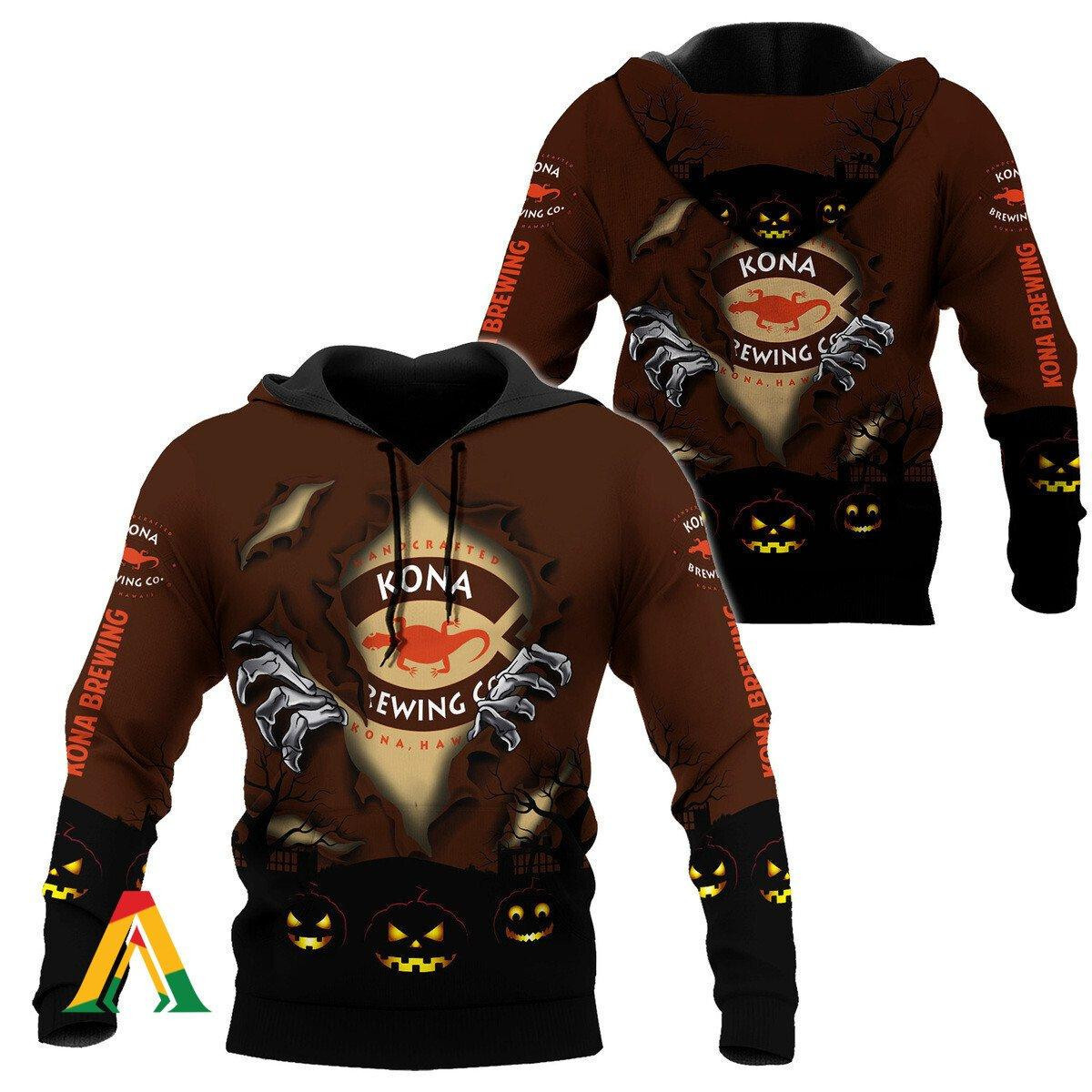 Scary Night Halloween Kona Brewing Hoodie & Zip Hoodie