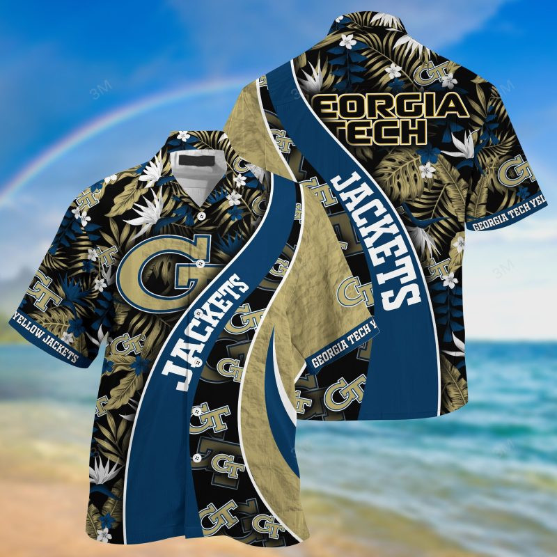 Georgia Tech Yellow Jackets Hawaii Shirt For This Season Gift For Sport Lovers And Shorts
