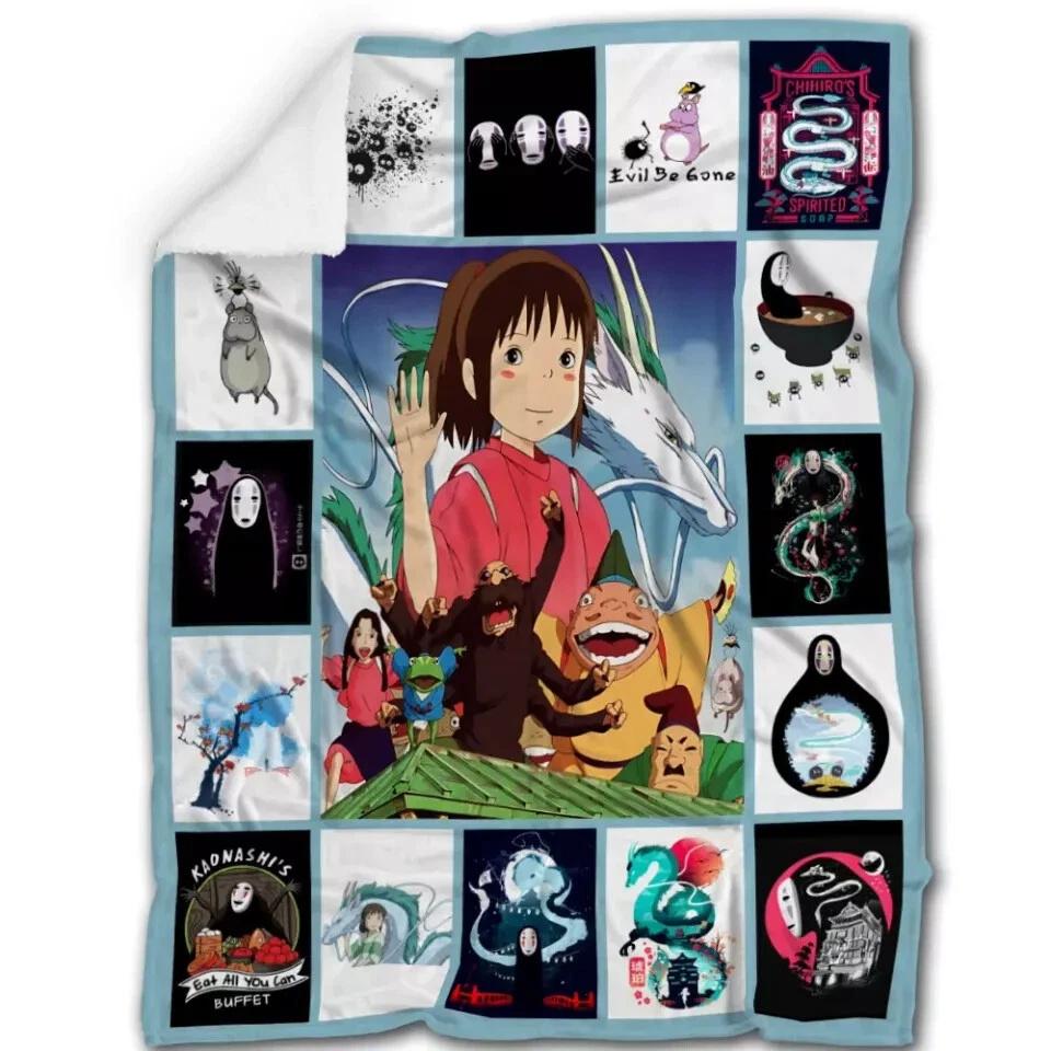 Spirited Away Blanket Cozy Fleece Sherpa Blanket