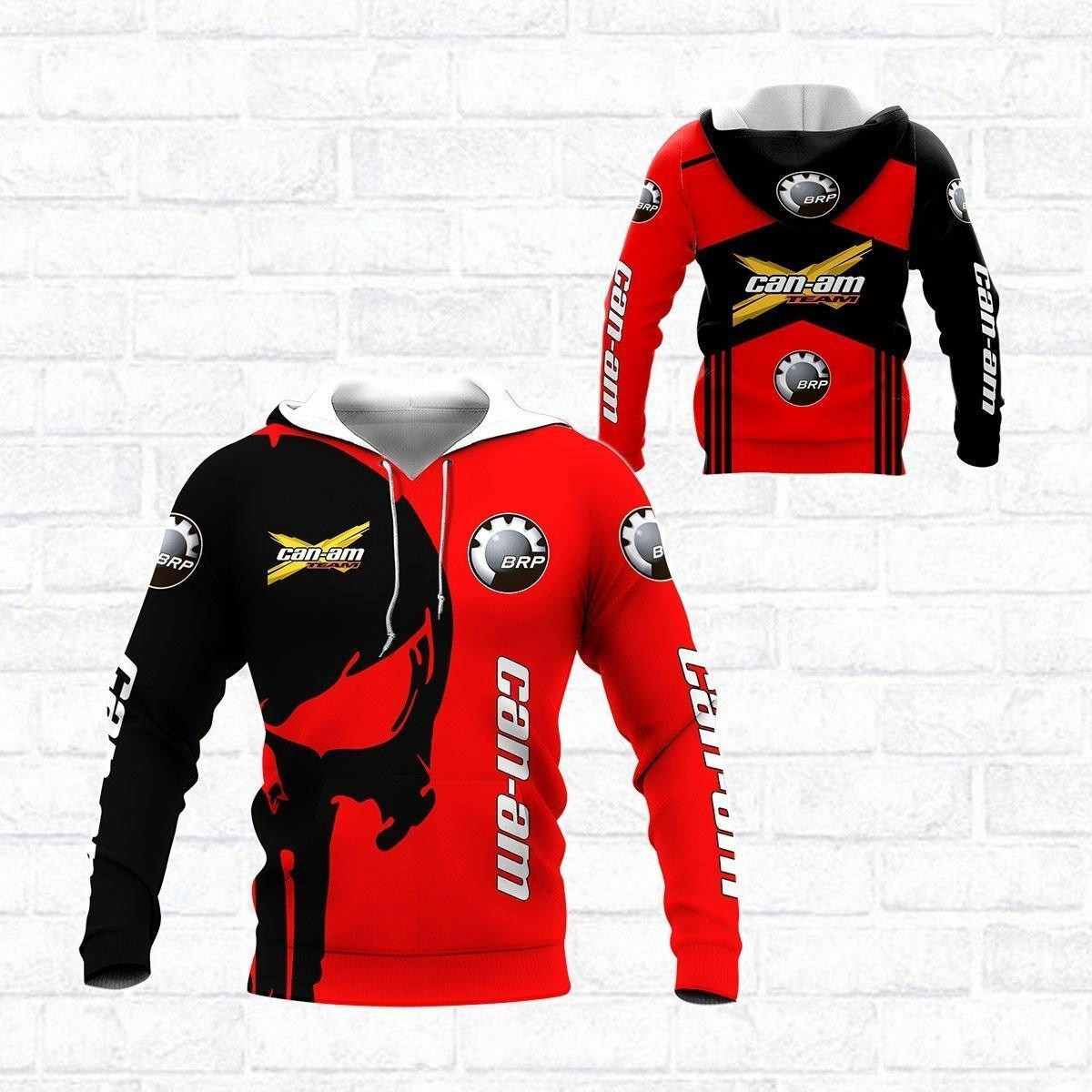 Can-am Brp Shirt 36, 3d Hoodie Zip Hoodie