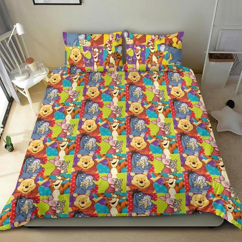 WTP Bedding Set DN Pooh And Friends Pattern Duvet Covers